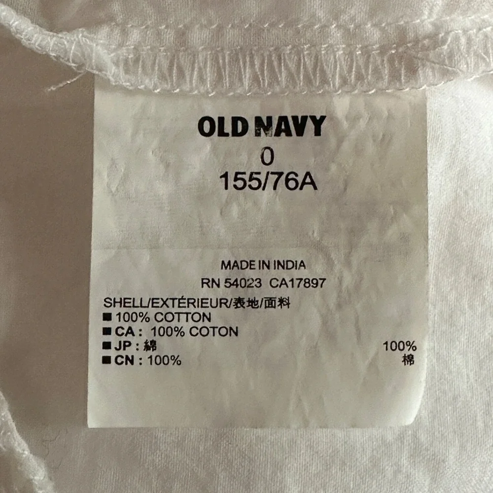 Old Navy Dress Womens Size 0 White Eyelet Cottagecore Minimalist Capsule - Picture 9 of 11